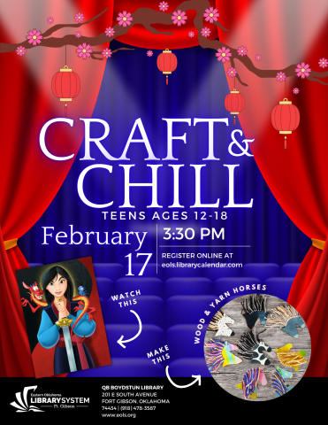 Craft and Chill at The Fort Gibson Library