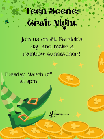Teen Scene: Craft Night Tues March 17th 2pm