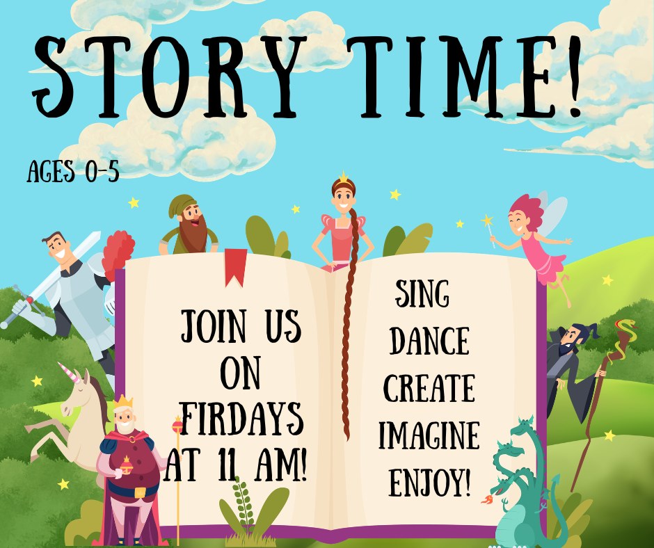 New Storytime Hours at Haskell Library Fridays at 11am