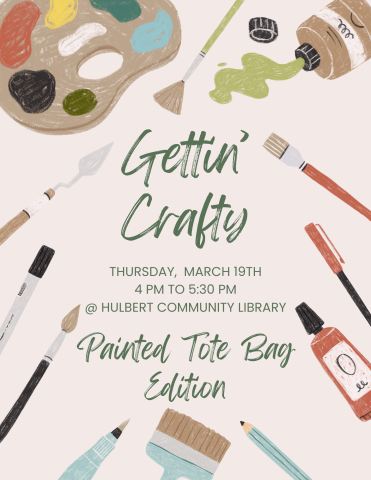 Gettin' Crafty: March 19th 4pm